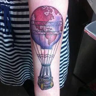 hot air balloon tattoo - don't like the coloring though Dibu