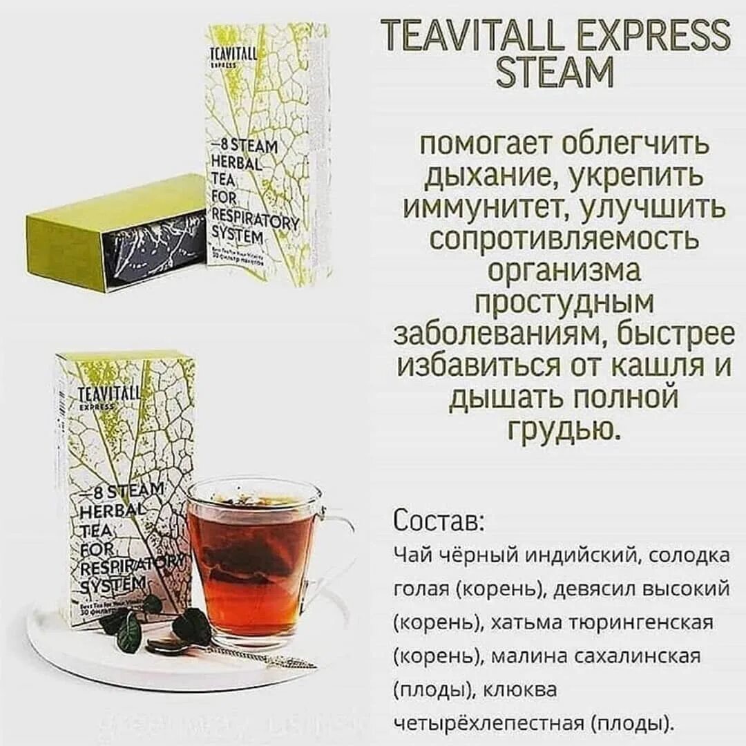 гринвей teavitall express steam фото 2