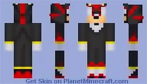 Shadow The Hedgehog Minecraft Skin