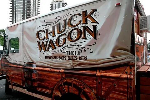 Chuck Wagon Deli Food Truck. How about that covered wagon an