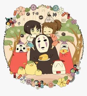 We Love Studio Ghibli - Chibi Spirited Away Characters, HD P