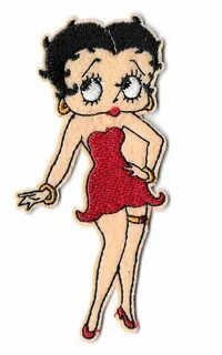 Betty Boop - Red Dress - Cartoon - Comics - Embroidered Iron