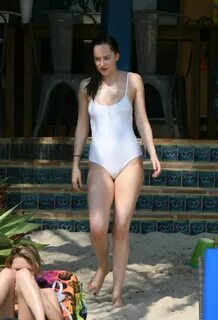 Dakota Johnson In a swimsuit at a private beach in Miami - C