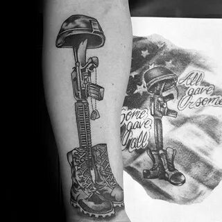 50 Fallen Soldier Tattoo Designs For Men - Memorial Ideas So