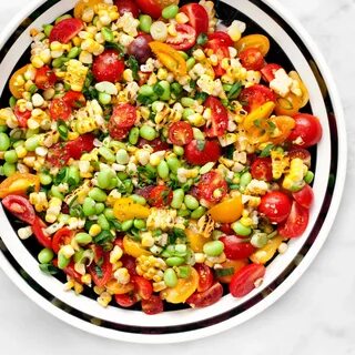 Corn Edamame Succotash with Lemon Vinaigrette Last Ingredien