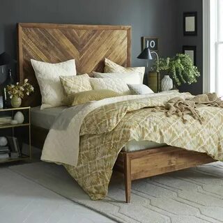 Organic Fan Diamond Duvet Cover + Shams - Horseradish Bedroo