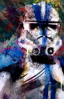 501st Trooper Artist-Signed Print; Archival Quality Abstract