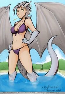 Lady Nora's swimsuit ver 2 by pregfur -- Fur Affinity dot ne