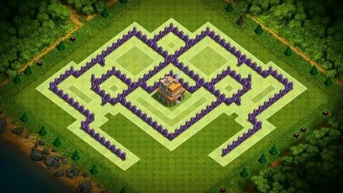 new best th7 trophy base design 2017 coc town hall 7 th7 tro