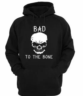 Bad to the bone Skull Hoodie from clothzee.com This hoodie i