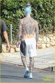 Adam Levine Puts His Many Tattoos on Display While Shirtless
