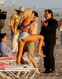 Beach Wedding for Pamela and Tommy on 'Pam and Tommy' Set (47 Pho...