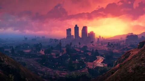 Grand Theft Auto V, Los Santos, Sunset, HD, 4K Carros papel 