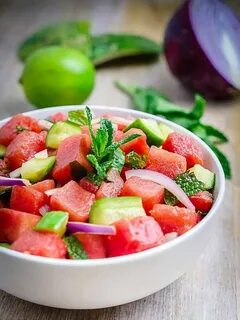 Watermelon Salad with Coconut Lime Dressing Recipe Fruit Sal
