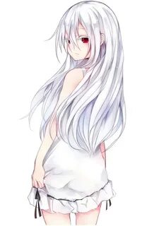 anime animegirl white whitehair sticker by @animelea
