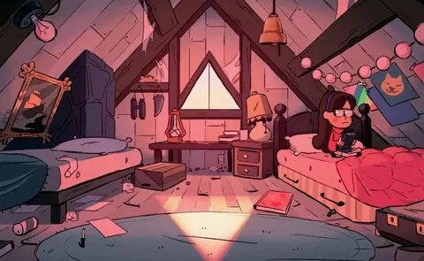 Гравити Фолз; комната Мейбл и Диппера; cute girly bedroom; l