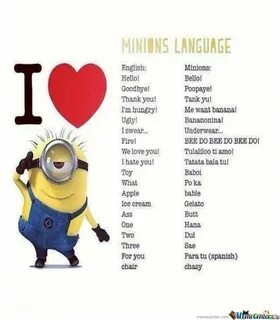 Minions. Xd Minions language, Cute minions, Minions