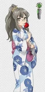 Ao Buta Rio Futaba Hyper Kawaiii Yukata transparent backgrou