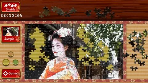 Japanese woman animated jigsaw