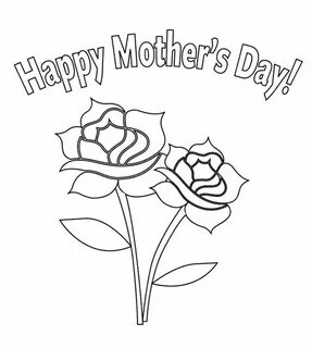 Flower For Mother's Day Coloring Page For Kids Mothers day c