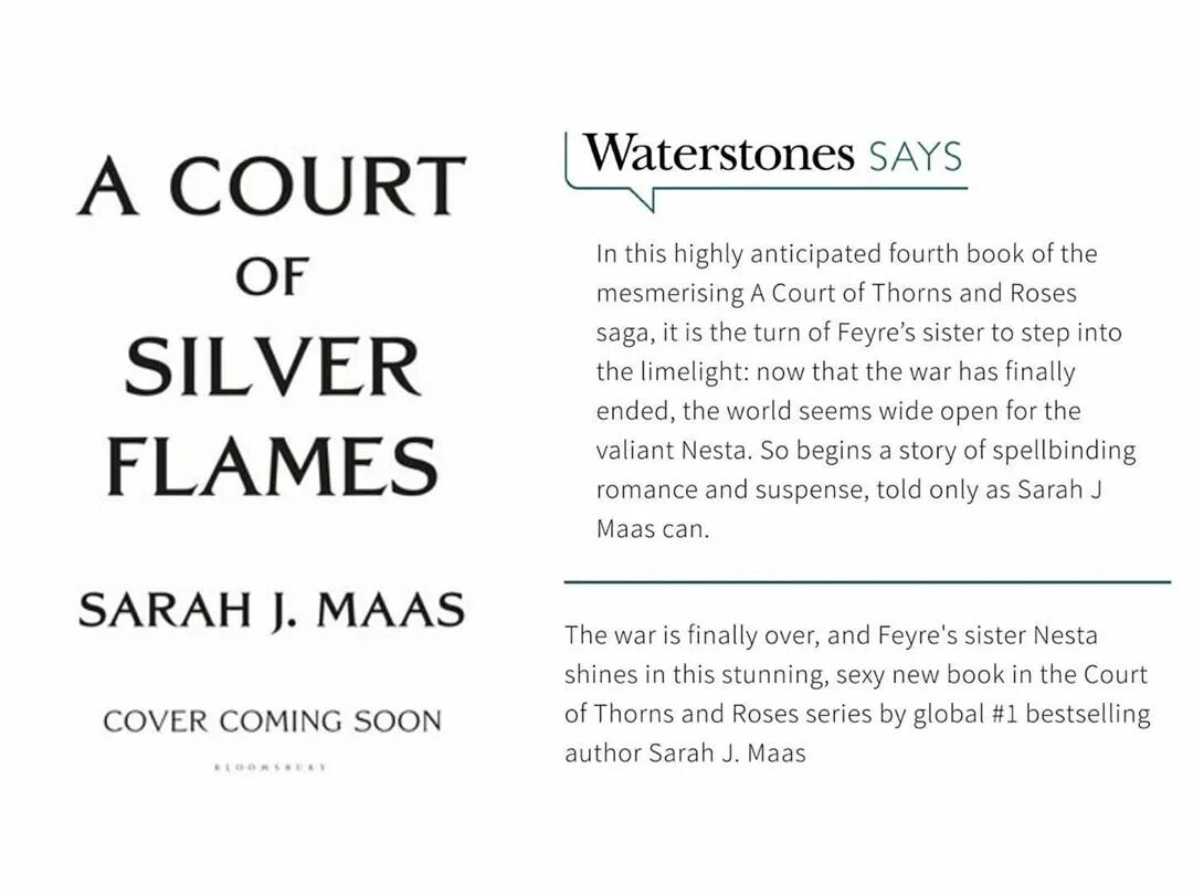 SJM + book news! ðŸ“– ðŸŒŸ Ð² Instagram: "Some A Court of Silver Flames (AC...
