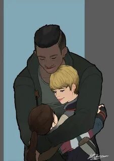 Detroit become human Luther, Kara and Alice By: cushionsk De