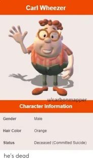 Carl Wheezer Character Information Gender Male Hair Color Or