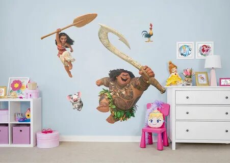 Home Décor Princess Moana Young Girls Decoration Wall Decal 