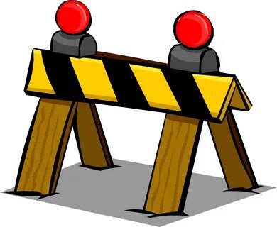 Construction clipart barrier, Construction barrier Transpare