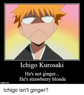 Ichigo Kurosaki He's Not Ginger He's Strawberry Blonde Imgfl