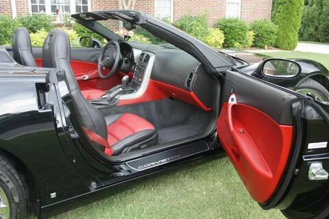 Awesome Black & Red interior of C6 Corvette Corvette, Chevro