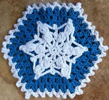 Snowflake Dishcloth Crochet patterns, Crochet dish cloth fre