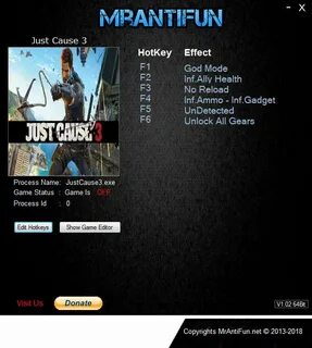 Just Cause 3 Trainer +7 v10.17.2018 MrAntiFun - download pc 