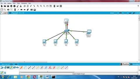 Cara membuat jaringan VLAN dengan menggunakan 1 router 1 switch 4 pc dan 1 ...