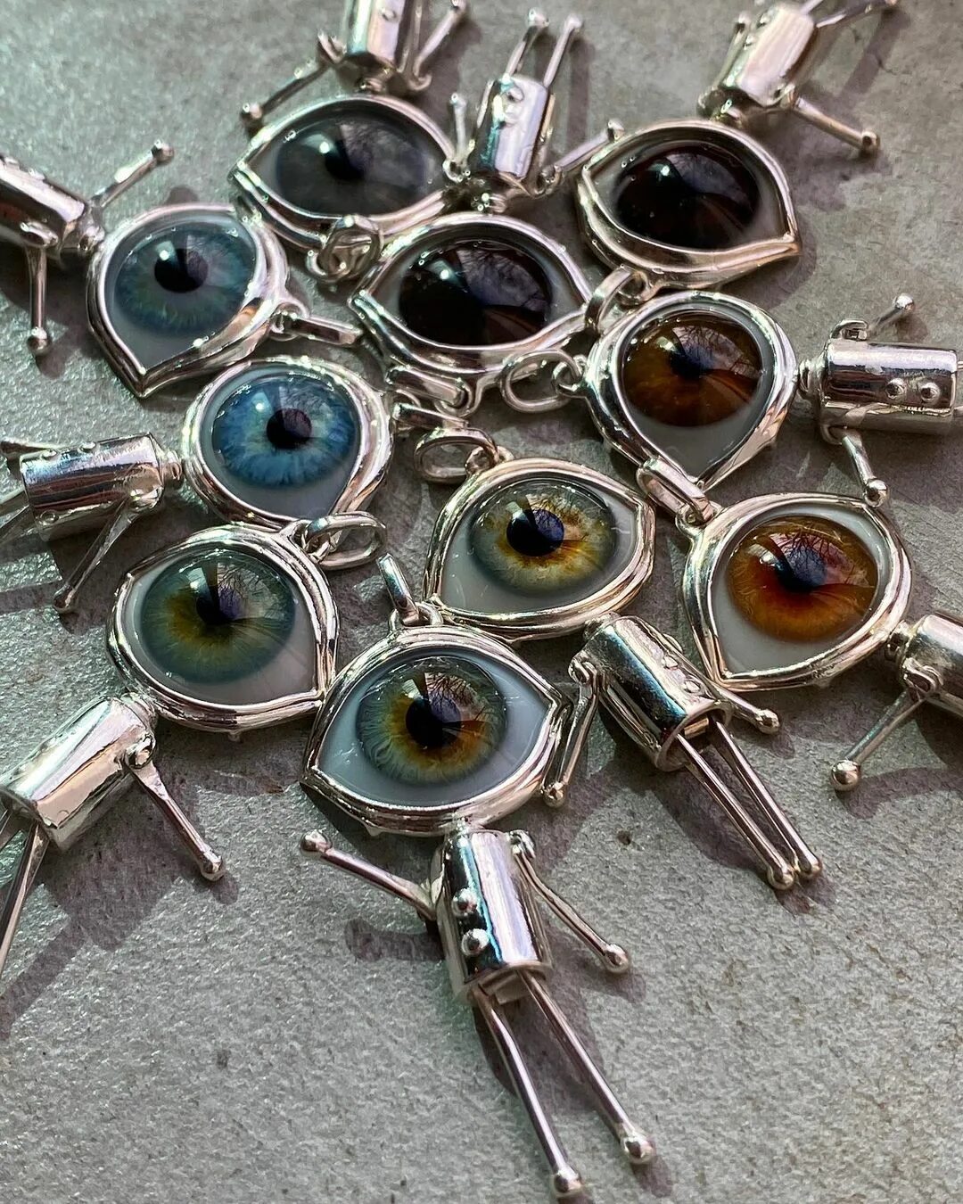 Prosthetic eyes in jewelry on Instagram: "These limited edition friend...