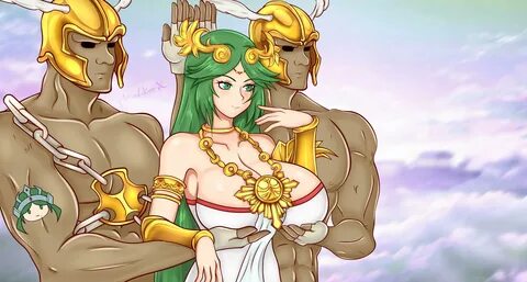 Palutena Version Servants Holding Aphrodite's Breasts Know Y