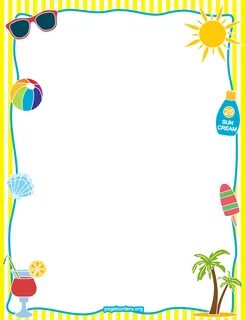 School Border Png Image - My Summer Vacation Worksheet Clipa