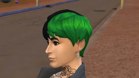 Mod The Sims: Two-tone Split Short Hair by LightningBolt - S