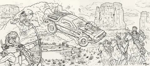 Back To The Future Coloring Sheets - Coloring Walls