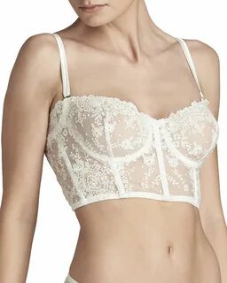 I.D. Sarrieri Tresor en Blanche Half-Cup Bustier and Matchin