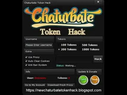 Get Free Chaturbate tokens using Chaturbate Token Generator 