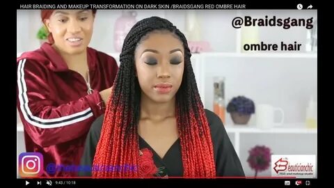 BOX BRAIDING LONDON UK HOW TO BOX BRAID MAKEUP TRANSFORMATIO