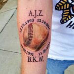Pin on Baseball tattoos