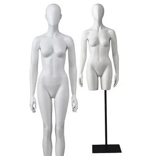 Egg head sexy display female gold white colored fe mannequin