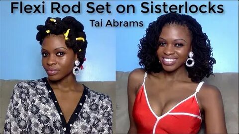 Quarantine Flexi Rod Set on Sisterlocks Tai Abrams - YouTube