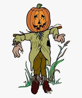 Scarecrow Scare Crow Clip Art - Halloween Scarecrow Clipart 