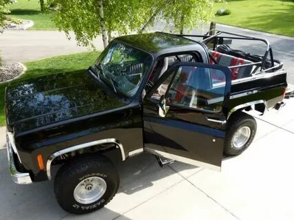 Chevrolet Blazer Convertible 1977 Imron Black with Red Pearl