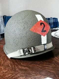 WW2 US 2nd Rangers M1 Helmet (restored) #us #ww2 #2nd #ran. 