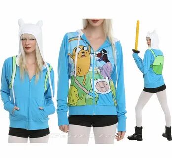 Купить Adventure Time with Jake and Finn Costume Hoodie на А