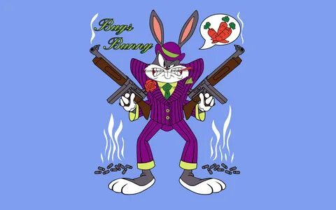 Looney Tunes Cartoon Bugs Bunny Gangster Desktop Backgrounds